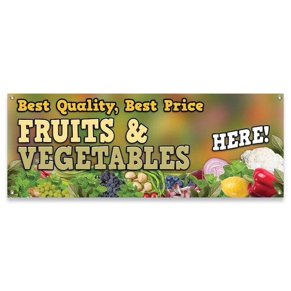 Best Quality Best Price Fruits & Vegetables Banner Concession Stand Food Truck Single Sided